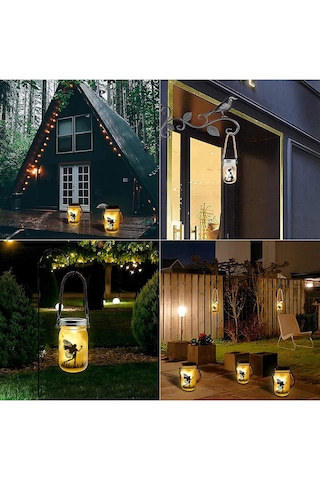 Greentech Güneş Enerjili Dekoratif LED Fener / Askılı Bahçe Feneri / Bahçe Dekorasyon Feneri / GT-SL28