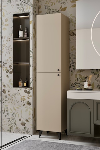 Ramses Çok Amaçlı Dolap - Kiler Dolabı - Banyo Dolabı - Ayakkabılık - Mutfak Dolabı Mdf Kumtaşı