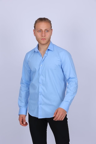 Tousus Slim Fit Mavi Erkek Gömlek Slm-5073-tss