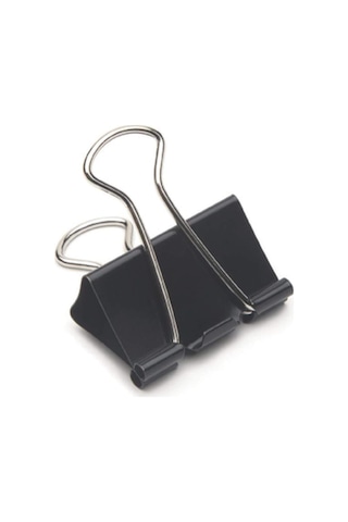 Mas Binder Klips Çelik Kıskaç Siyah 19 Mm 12 Adet