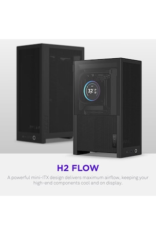 H2 Flow Mini-ıtx Cı-h21fb-01 Siyah Gaming Oyuncu Kasa