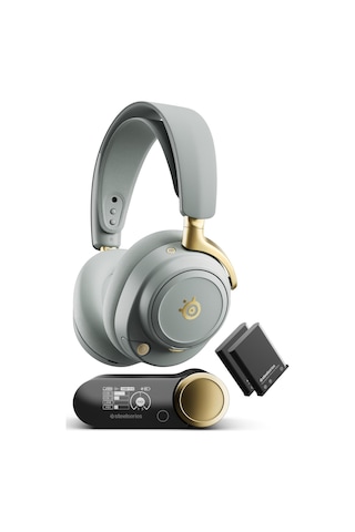 Steelseries Arctis Nova Elite Hi-res Wireless Gaming Kulaklık - Sage Gold