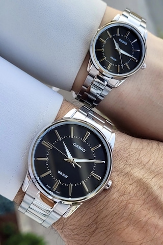 Casio Csgnct105 Sevgili Çift Kol Saati Gümüş
