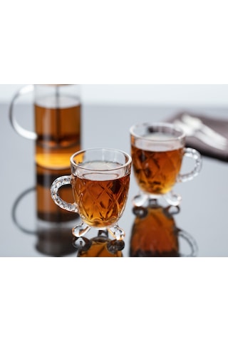 Madame Coco Taylar 4'Lü Çay Fincanı 160 ML Şeffaf