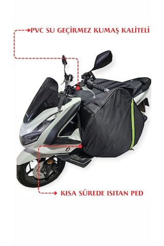 Pcx-n Max-max T-glamaro Max Diz Örtüsü Rüzgar Koruma Kalın Özel Yapım-2309 Siyah