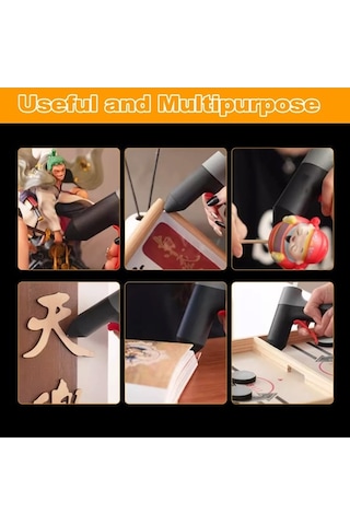 Besthome1 3.7v Li-poly Pilli Isıtıcı Macun Tabancası - 30 Saniye Hızlı Isınma, İki Katlı Isıya Dayanıklı, 7mm 20 Adet Macun Çub