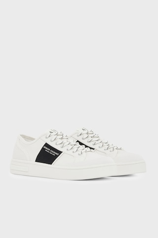 Armani Exchange Logolu Kanvas Sneaker Ayakkabı Erkek Ayakkabı Xm003616 Af29107 M0429 Kırık Beyaz