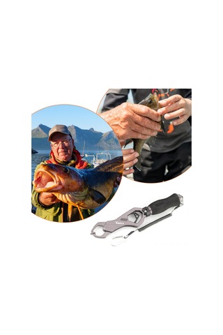 Geeksen Alüminyum Alçıklama 26kg Balık Tartıcı Tutucu - El Yorgunluğunu Azaltır, Güvenli Tutma, Taşınması Kolay Mavi Model