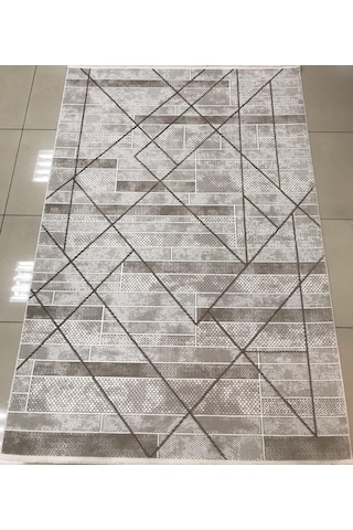 Merinos Halı Ritim 73338 070 Serisi Salon Oturma Yatak Odası Halısı Kahve