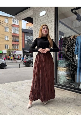 Kraş Etek Kahve Kahve