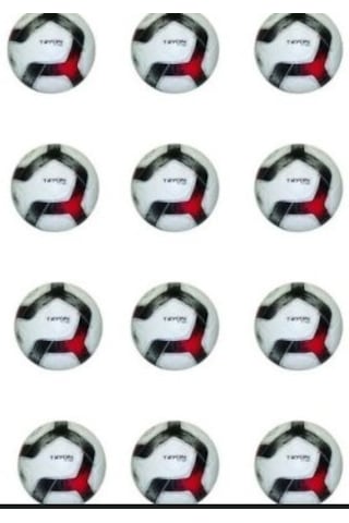 Tryon Ft-180 Kırmızı Beyaz Futbol Topu 12 Adet Koli Beyaz - Kırmızı