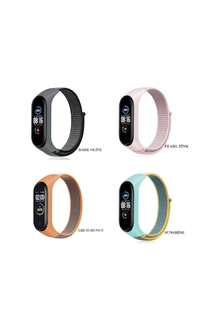 Xiaomi Mi Band 7 Band 6 Ve 5 Uyumlu Kordon Hasır Kordon