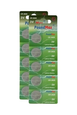 10 X Poundmax Cr2025,mp058 Düğme Pil