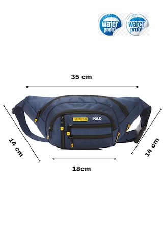 Newish Polo Çapraz Bel Ve Omuz Çantası-free Bag Lacivert