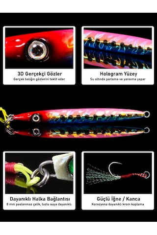 Jig, Zoka, Suni Yem, Glow Uv Metal Jig, 40gr 10cm Razor 40