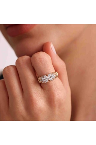 Parla Design Altın Yüzük T12895 Renkli