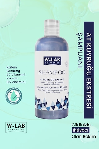 W-Lab Cosmetics At Kuyruğu Eki Şampuanı 400 ML