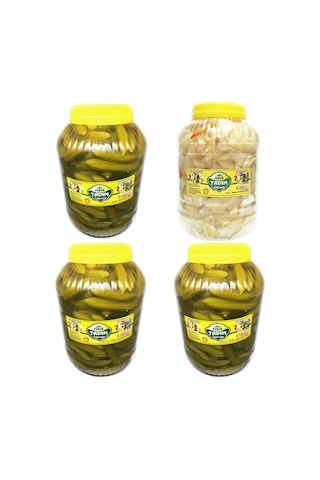 Çubuk Tadım Turşuları No 0 Salatalık Turşusu 3 x 5 KG + Lahana Turşusu 5 KG