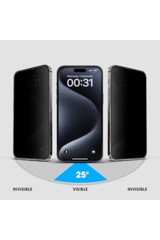 İphone Uyumlu 16 Pro Görünmez Hayalet Tam Kaplayan Ekran Koruyucu Cam