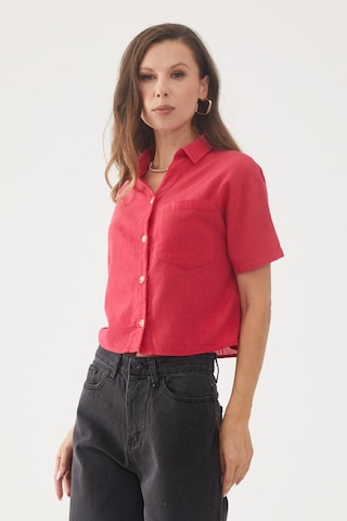 Kadın Fuşya Gömlek Fuşya