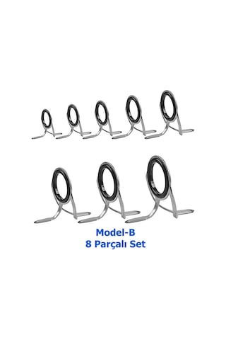MSO Olta Balıkçılık Paslanmaz & Seramik Kamış Yenileme Halkaları  Set