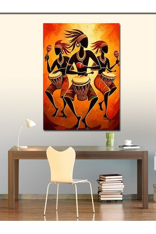 Kanvas Tablo Afrika Dans Ve Ritim Festivali 70cmx100cm