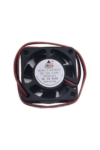 12v Dc 0.09a Brushless Soğutucu Fan 4x4x1 Cm Kasa Dvr Modem 3d Yazıcı Step Motor Uyumlu Minik Fan