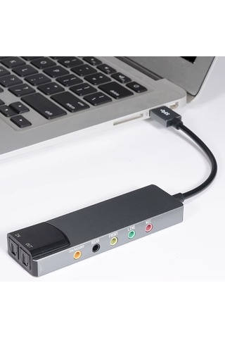 Usb 7.1 Kanal Harici Ses Kartı 5.1 S/pdıf Optik Giriş Çıkış 3.5mm