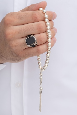 Gümüş Tespih Düz Küre Ortaboy 23gr