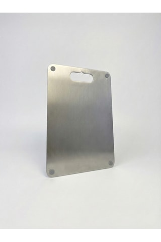 Volcano Paslanmaz Çelik Kesme Tablası 35x26 Cm Aısı 304 1.5 Mm Ölçü Cetvelli Gri