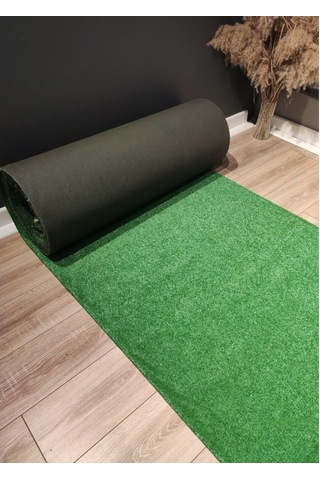 400X900Cm ( En 4 Metre X Boy 9 Metre) Suni Yeşil Çim Halı Kalınlı