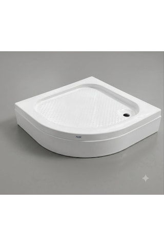 Genel Markalar - Pasific Oval Monoblok Panelli Duş Teknesi 80x80 Cm Beyaz Oplo0005-