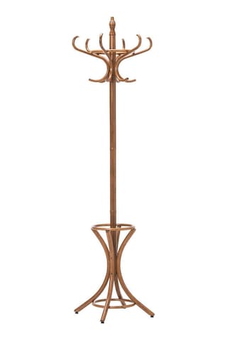 Adore Mobilya Handy Mate Dorya 12'li Ahşap Askılık Ceviz 51 x 185 x 51 CM Ceviz