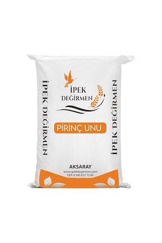 İpek Değirmen Pirinç Unu 10 kg Taze Doğal Glutensiz Bebek Ek Gıda Tatlılık Kıvam Artırıcı Katkısız Saf