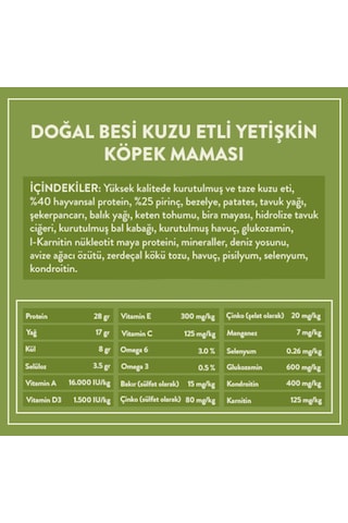 Kito Kuzu Etli Yetişkin Köpek Maması 15 KG + Kito Kuzu Etli Yetişkin Köpek Maması 2500 G