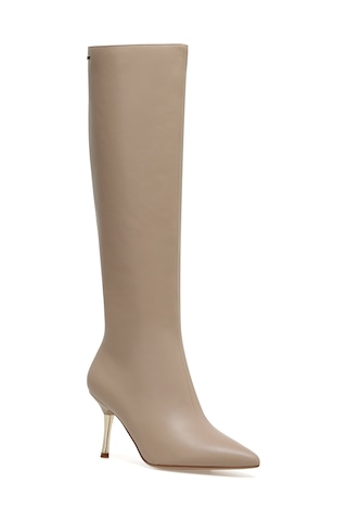 Nine West Berısa 2pr Nude Kadın Topuklu Çizme Bej