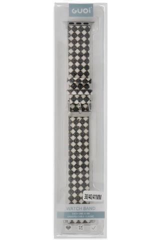 Watch 38mm Karo Motif Kordon - Siyah Diğer