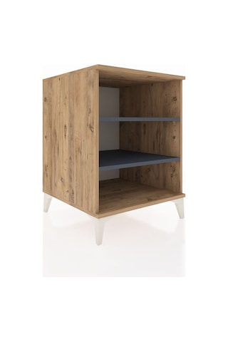 Kronos Komodin 2 Raflı 60x59x80 Çam-antrasit Atlas Çam