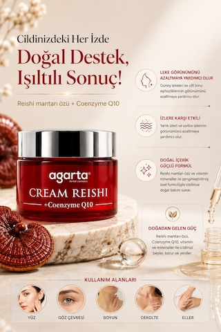 Agarta Doğal Yaşlanma Karşıtı Reishi Kremi 50 ML