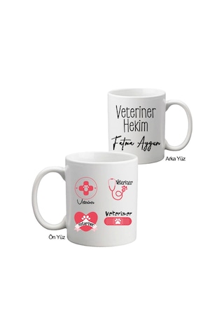Bayan Veterinere Hediye Isimli Kupa Bardak