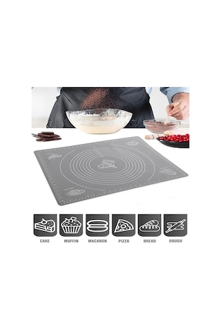 Sengenegel Silikon Büyük Hamur Açma Matı 45x65