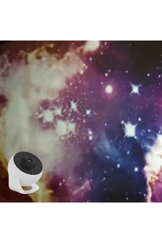 Nettech Bl-dqy02 Gün Batımı Led 12 Diskli Gökyüzü Projektörü - Beyaz Beyaz
