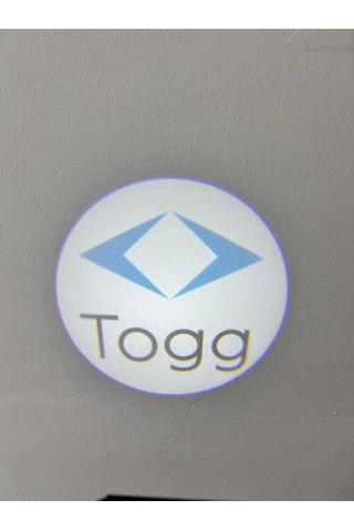 Toog Araçlar İçin Pilli Yapıştırmalı Kapı Altı Led Logo-projektör
