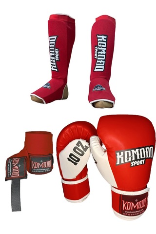 Boks Eldiveni 10 Oz/bandaj 3,5 Metre /elastik Kick Boks Kaval Ve