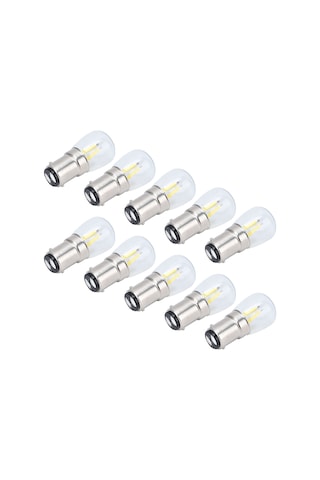 Shineyee B15d Beyaz Işık Ampulü 2w 50000 Saat 360 Derece Soğutma Avize Tavan Lambası Duvar Lambası Masa Lambası Uyumlu 10 Adet Paket