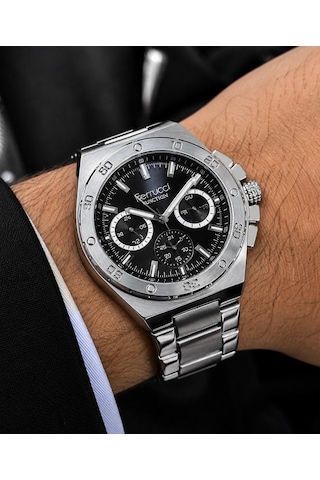 Ferrucci Fc80818 Spor Şık Model Fonksiyonlu Çelik Kordon Ve Kasa Erkek Kol Saati Gümüş