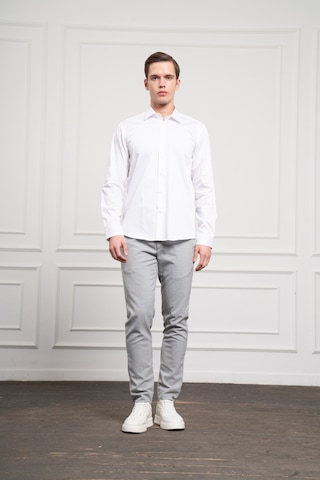 Morven Erkek Beyaz Pamuk Trend Slim Fit Dar Kesim Gömlek 25mc004024600 Beyaz Beyaz