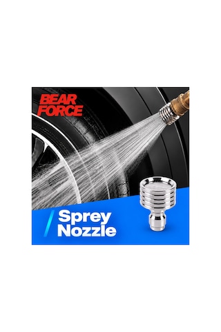 Robeve Bear Force Paslanmaz Çelik Sprey Nozul 1/4 Hızlı Bağlantılı 232 Mikro Delikli 0,3 Mm Basınçlı Su Püskürtme Başlığı, Oto Yıkama Tabancası Nozul Aparatı, Araç Bahçe Cam Ve Dış Mekan Temizliği