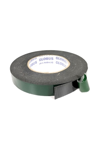 Çift Taraflı Siyah Köpük Bant 20 MM x 10 M Yeşil/Siyah Montaj Bandı