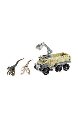 Matchbox Jurassic World Dino Transporter Arabaları Velocıraptor B Çok Renkli